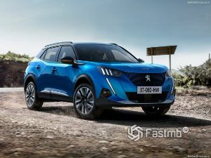 Коврики текстильные для Peugeot e-2008 II (suv / Электро) 2020 - Н.В.