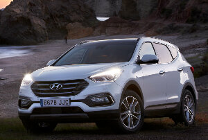 Коврик ЭВА "" для Hyundai Santa Fe III (suv / DM) 2015 - 2019, ые, 1шт.