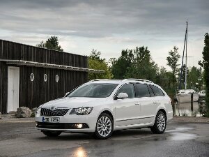 Коврики текстильные для Skoda Superb II (универсал / 3T5 без электро-привода передних сидений) 2013 - 2015